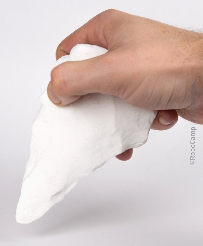 3D printed model for school: paleolithic hand axe