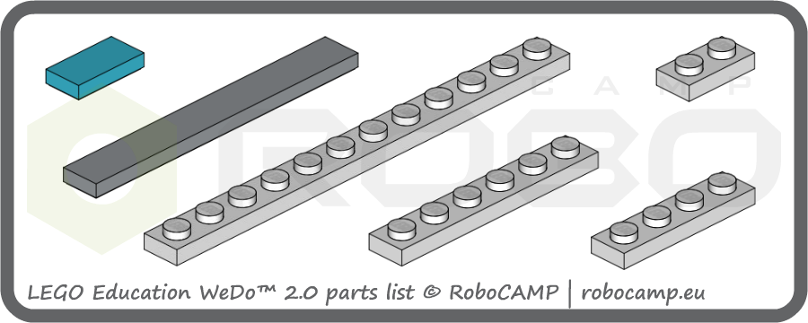 Tiles of LEGO Wedo 2.0