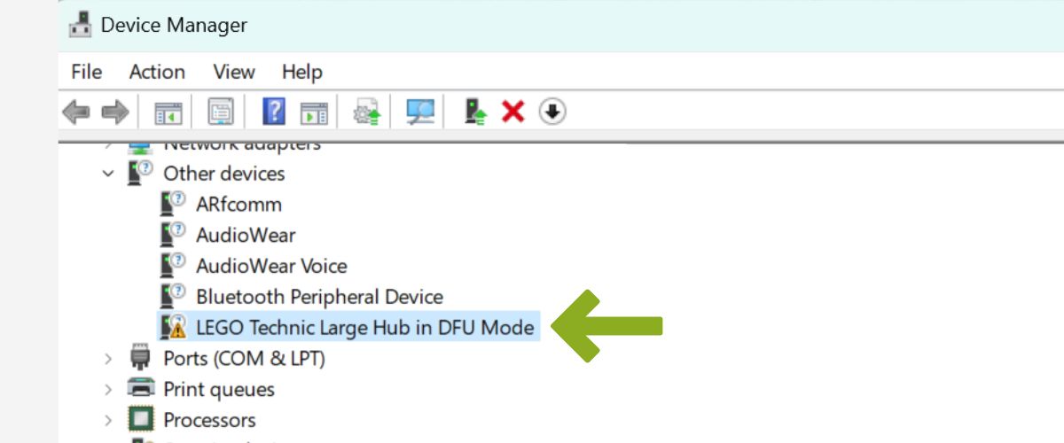 Driver for SPIKE hub: Device manager