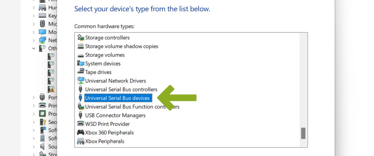 Driver for SPIKE hub: Universal Serial Bus devices