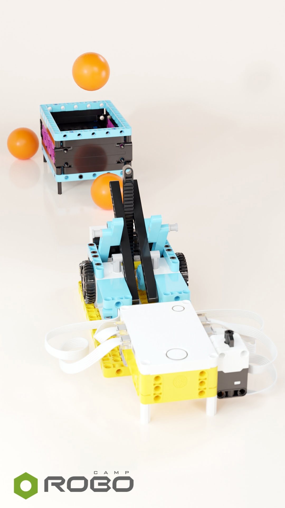 RoboCamp LEGO SPIKE Prime AI Launcher lesson