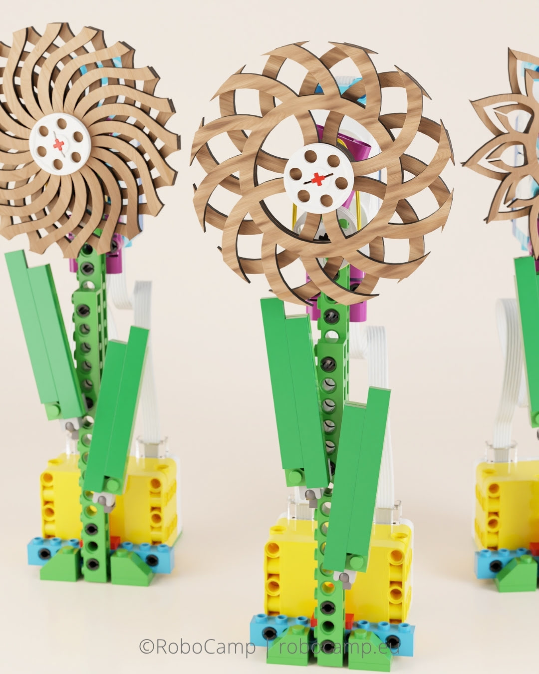 RoboCamp LEGO SPIKE Essential Kinetic sculpture